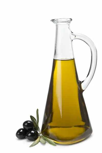 Beautiful olive oil bottle. — Stock Photo, Image