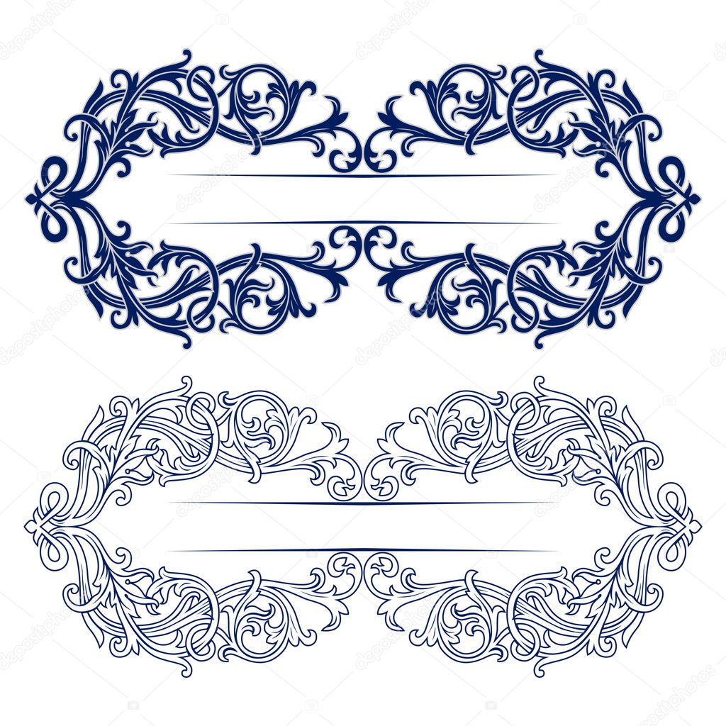 Antique retro pattern border Stock Vector Image by ©e.kataev #10825938