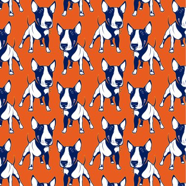 Bull Terrier background clipart