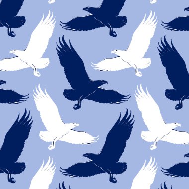 Cartoon eagle background clipart