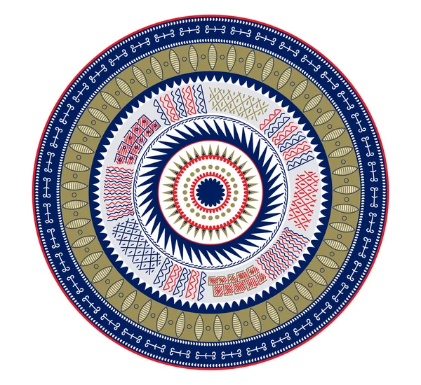 Patrón redondo ornamental — Archivo Imágenes Vectoriales