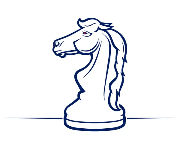 Ícone de cavalo de xadrez —  Vetores de Stock