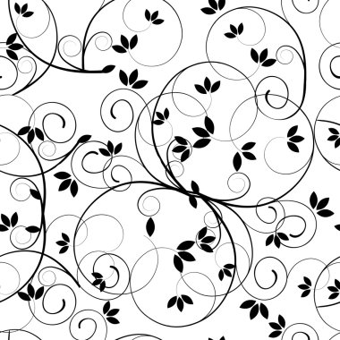 Beautiful seamless floral pattern clipart