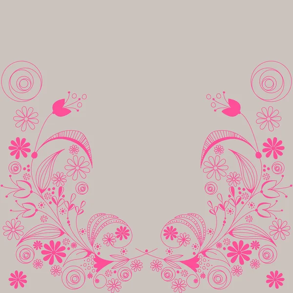 Beautiful floral romantic background — Stock Vector