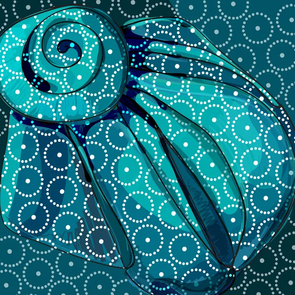 Mignon fond abstrait bleu — Image vectorielle