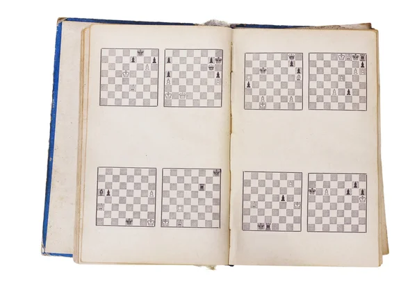 Chess book pages — Stock Photo, Image