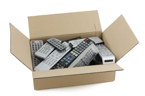 Faulty audio and video remote controls — Stock Photo, Image