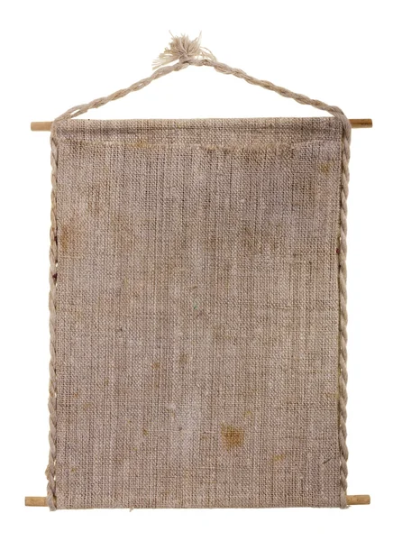 Flax canvas banner — Stock Photo, Image