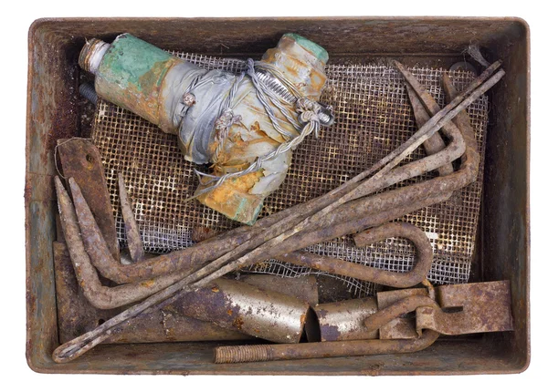 Iron box with rust — Stock Photo, Image