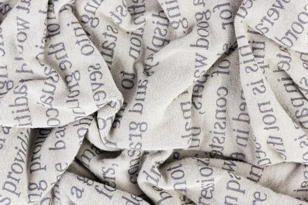 Crumpled cotton fabric macro — Stock Photo, Image