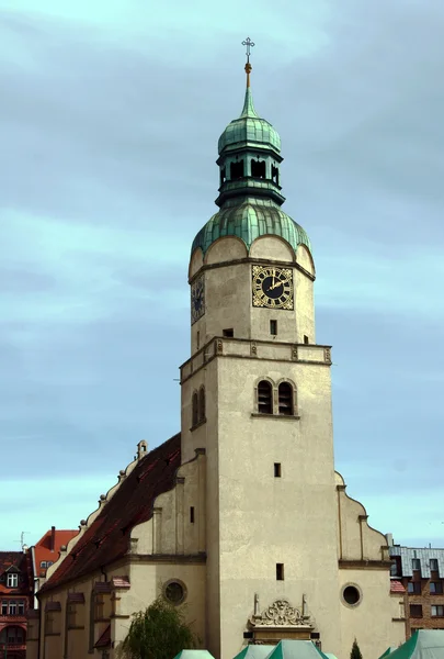 Torre da Igreja em Poznan — Fotografia de Stock
