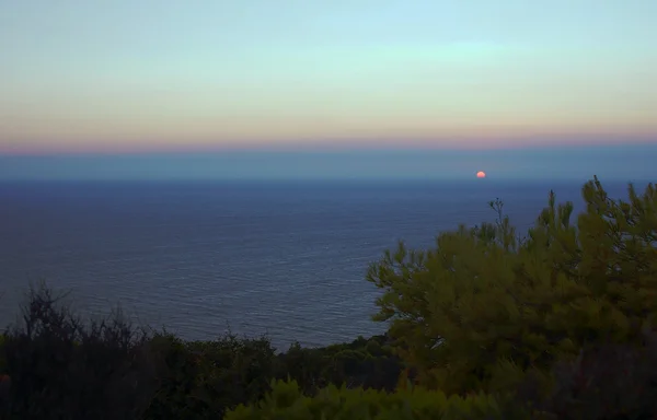 Sunset in Zakynthos island — Stock Photo, Image
