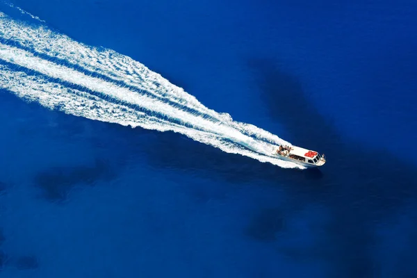 stock image Motorboat trip, Zakynthos island