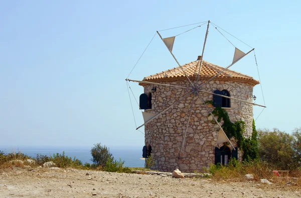 Windmill on Zakynthos island — Stock Photo, Image