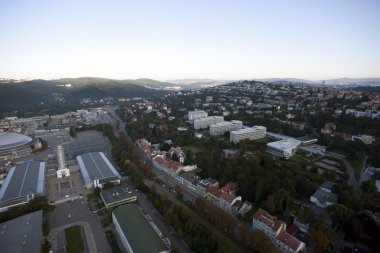 crossroads, yollar, factori son derece detaylı hava Şehir Manzaralı