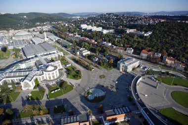 crossroads, yollar, factori son derece detaylı hava Şehir Manzaralı