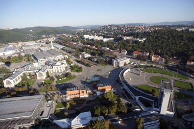 crossroads, yollar, factori son derece detaylı hava Şehir Manzaralı