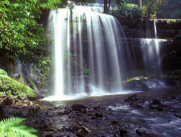 Russell Falls in Mount Field National Park Tasmania