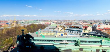 St. Petersburg panoramik hava görünümü yüksek çözünürlüklü