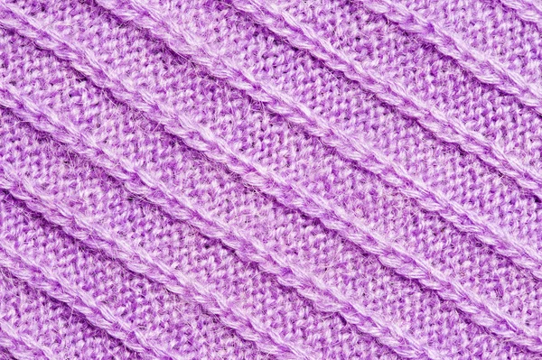 Violeta tricotado fundo — Fotografia de Stock