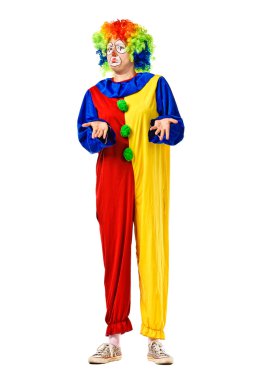 Funny birthday clown. clipart