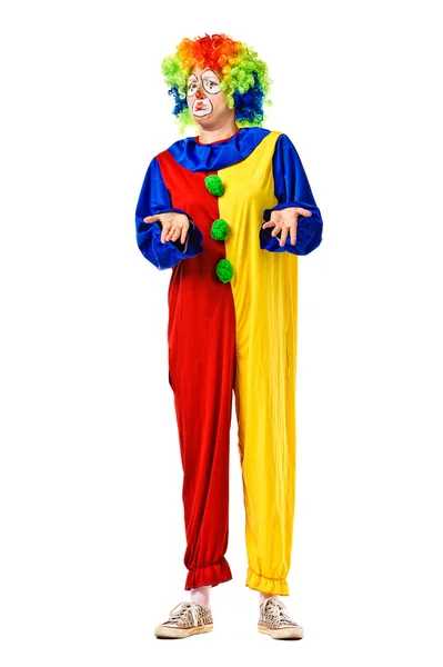 Legrační narozeninový klaun. — Stock fotografie