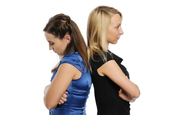 Two young attractive women standing — Stock Photo, Image