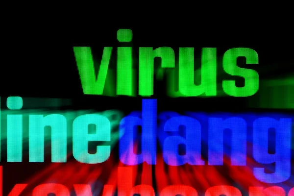 Virus Web — Foto de Stock