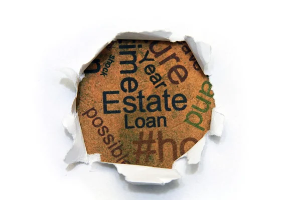 Koncepcja kredyt nieruchomości — Zdjęcie stockowe