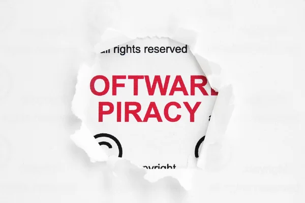 Koncepcja piractwo internetowe — Zdjęcie stockowe