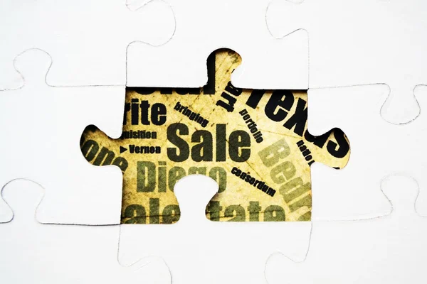 Puzzel verkoop — Stockfoto