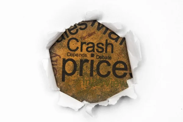 Crash concetto di prezzo — Foto Stock