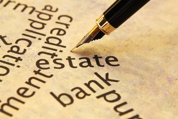 Estate and bank concept — Stock Photo, Image