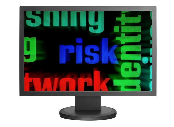 Conceito de risco Web — Fotografia de Stock