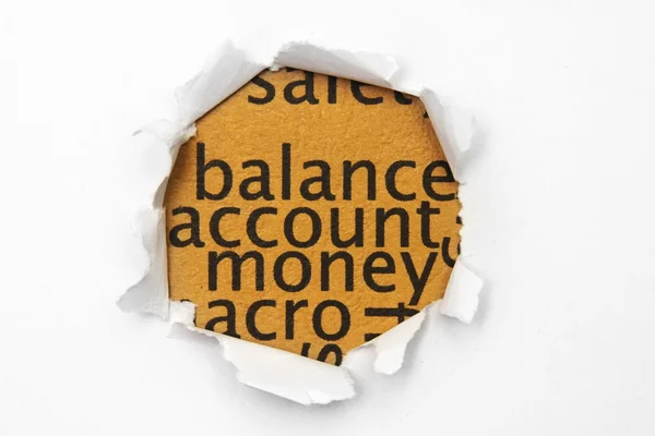 Balance account money — Stock Photo, Image