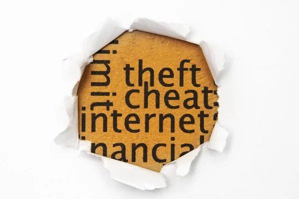 Internetowy oszust — Zdjęcie stockowe