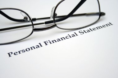 Personal financial statement clipart