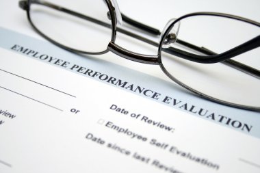 Employee performance evaluation clipart