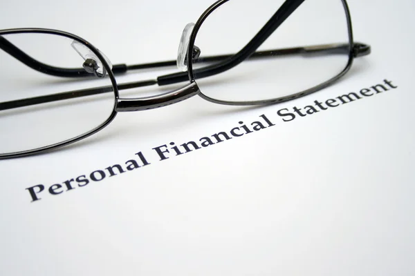 Personal financial statement — Stock Photo, Image
