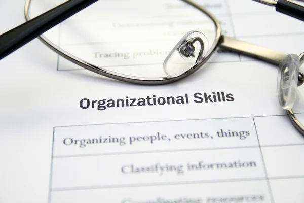 stock image Organizational skills