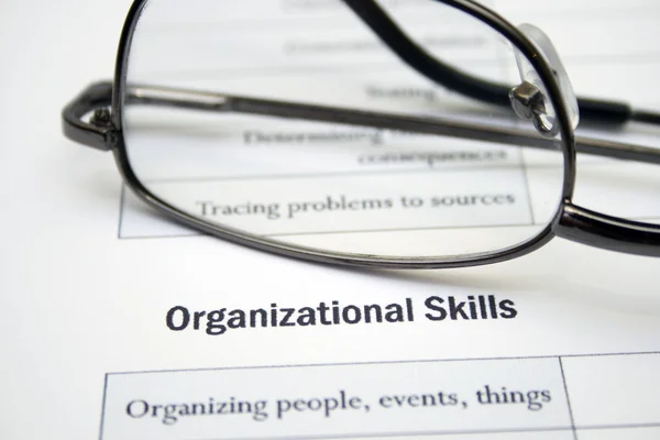 Organizational skills — Stock Photo, Image