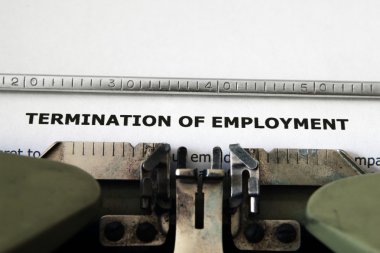 Termination of employment clipart