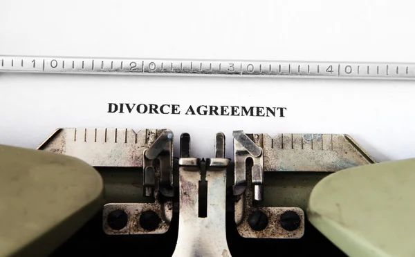 Acuerdo de divorcio — Foto de Stock