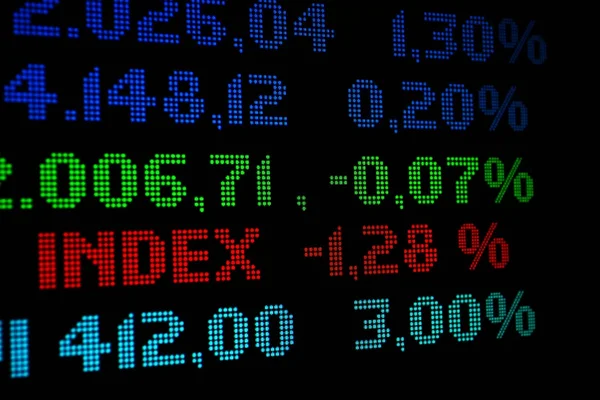 Stock market index — Stock Photo, Image