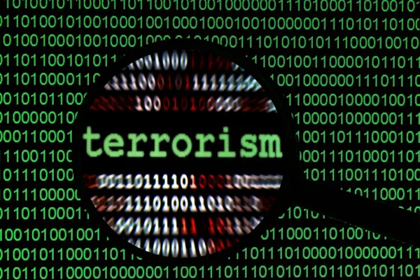 Web тероризму — стокове фото