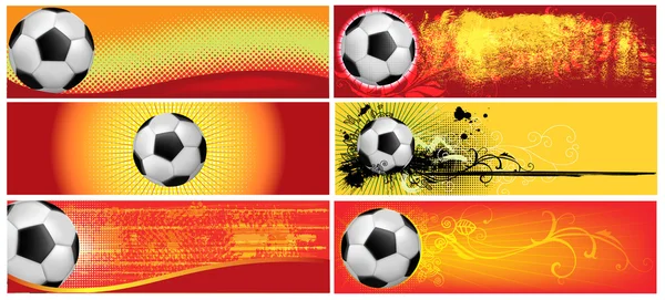 Ensemble de milieux de football — Image vectorielle