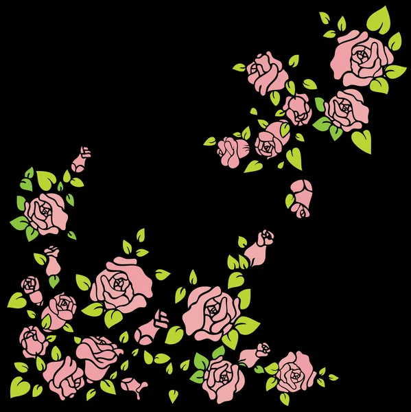 Роза фон — стоковий вектор