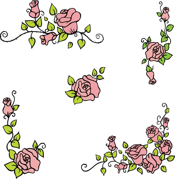Rose background — Stock Vector