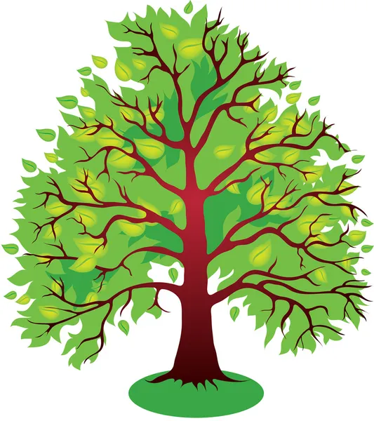 Dekorativní strom — Stockový vektor