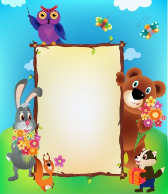 Animal frame clipart